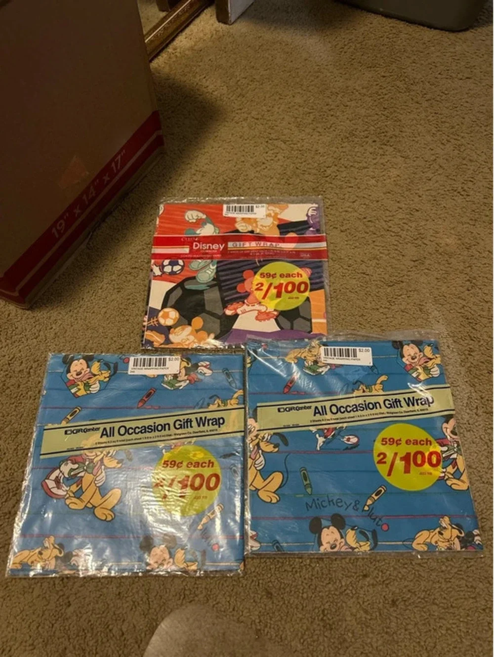 Vintage Mickey Mouse wrapping paper